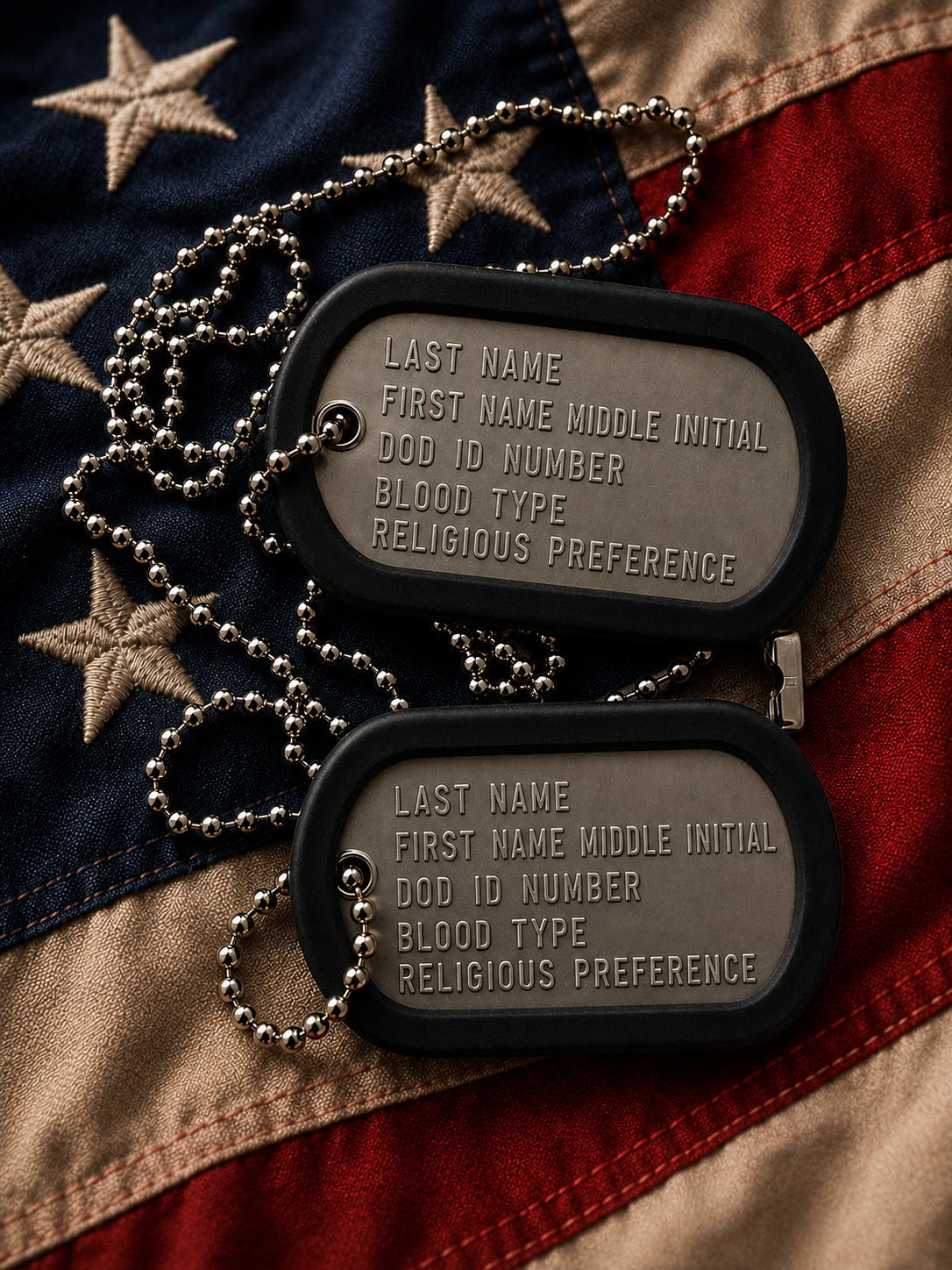 US Military Personalized Cherry Flag Case for American 5’x9.5’ Veteran Burial Flag