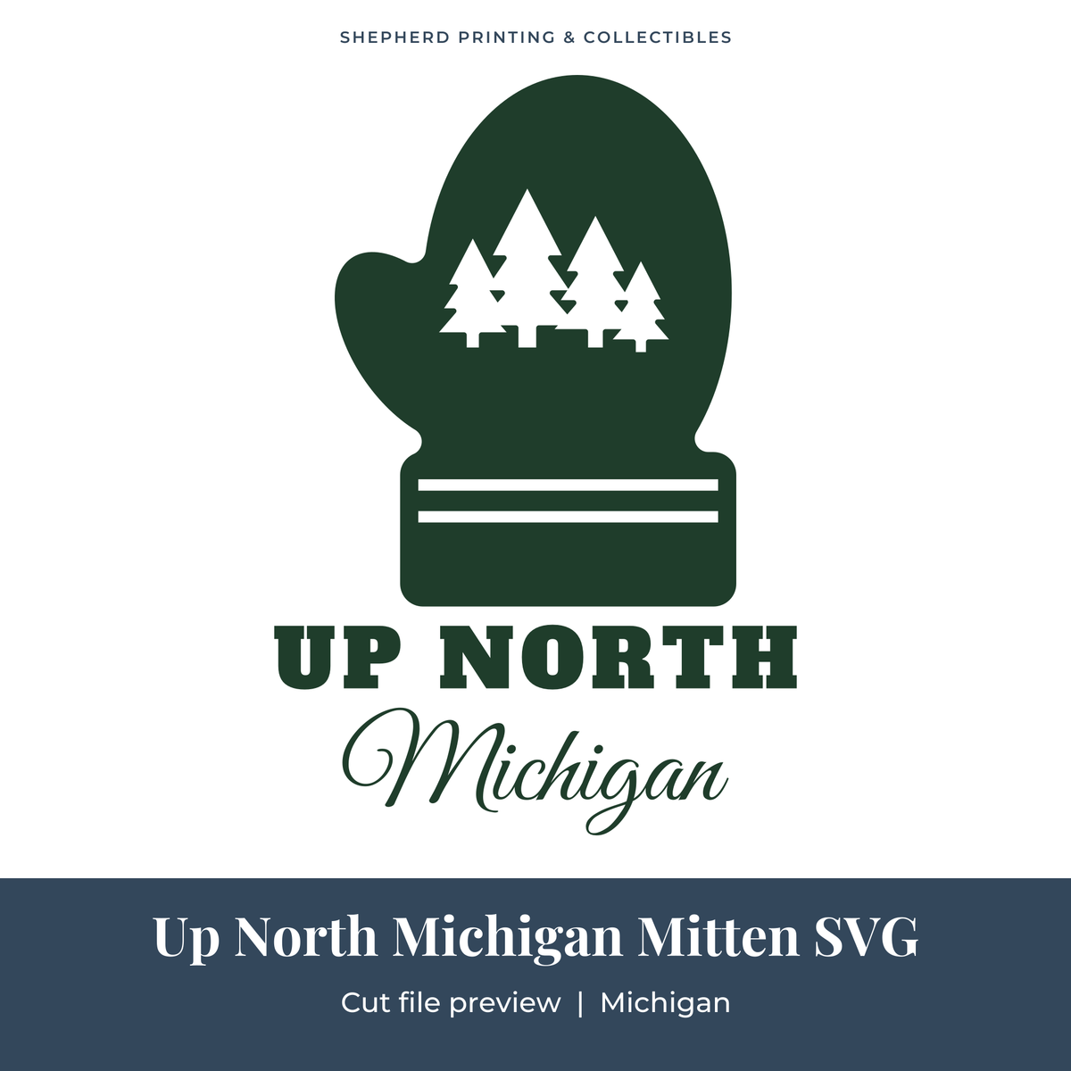 Up North Michigan Mitten design