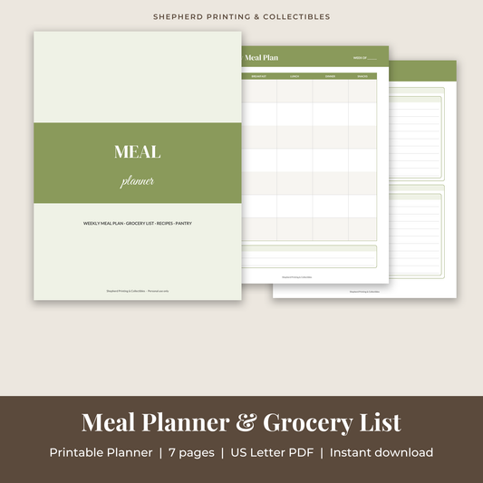 Weekly Meal Planner & Grocery List preview